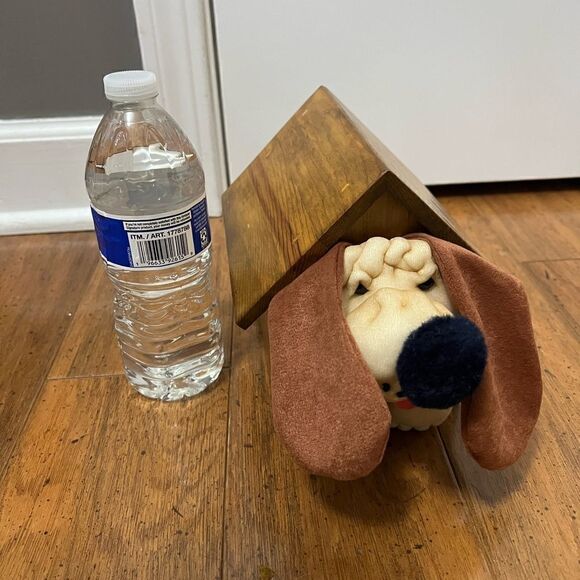 Vtg Music Box Wood Doghouse "Doggie in the window - Picture 5 of 8